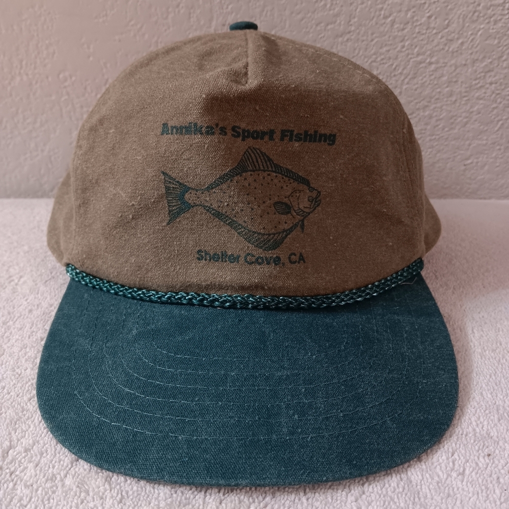 Annika's Sport Fishing Cap - Brown and Green